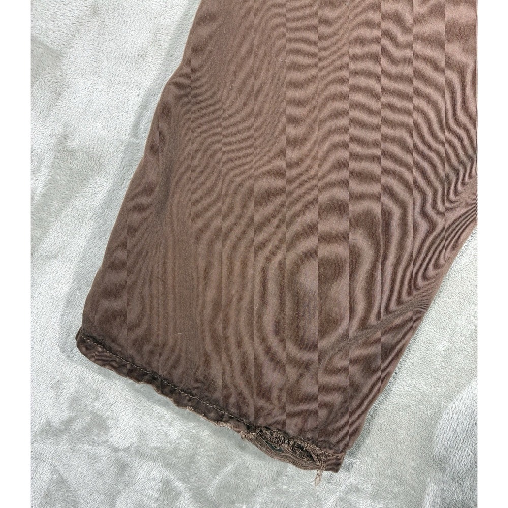 VTG Pulp‎ Pants Womens Sz 12 brown 100% Junlon Made In USA Polynosic - Picture 12 of 15